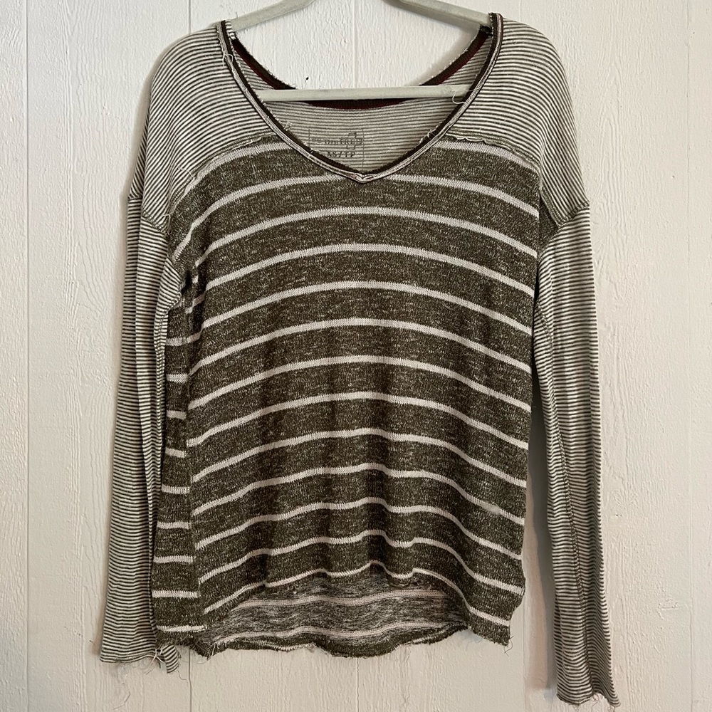 We the Free by Free People light green / grey sweater